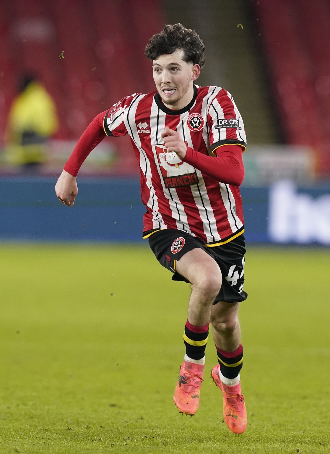 Owen Hampson playing for Sheffield United